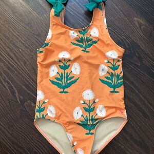 Pink Chicken Tie Floral Swimsuit